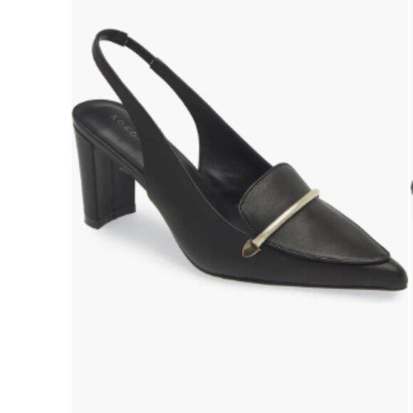 new KOKO + PALENKI  Leather Parisa Heeled Loafers 257 7T4 - Picture 4 of 5